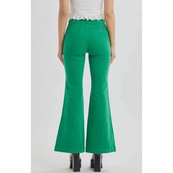 Rolla's Green Corduroy Eastcoast Flare Jeans Size 28 - Picture 2 of 9